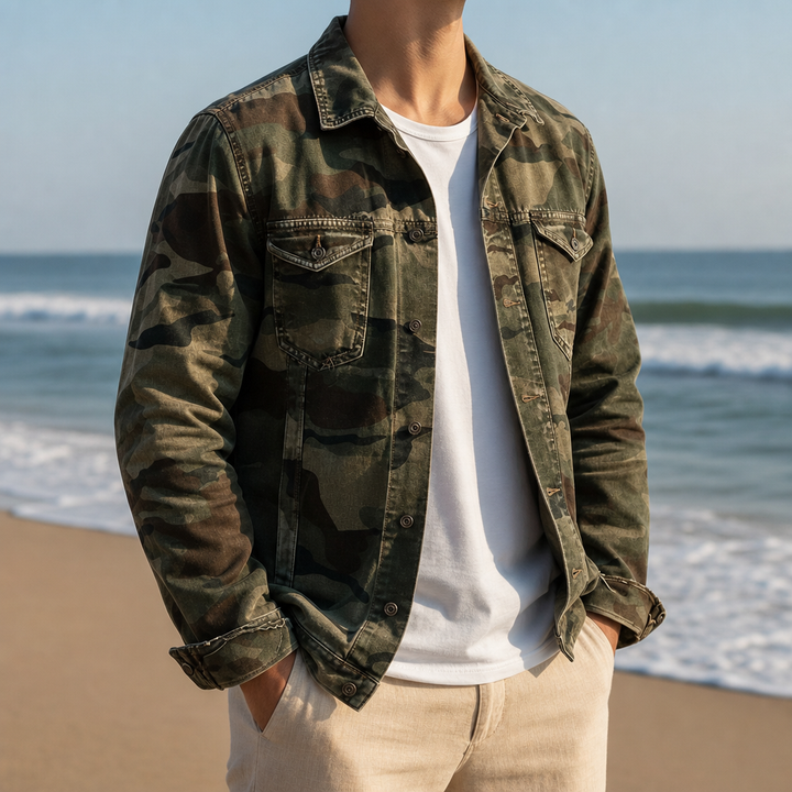Men's Camo Canvas Jacket