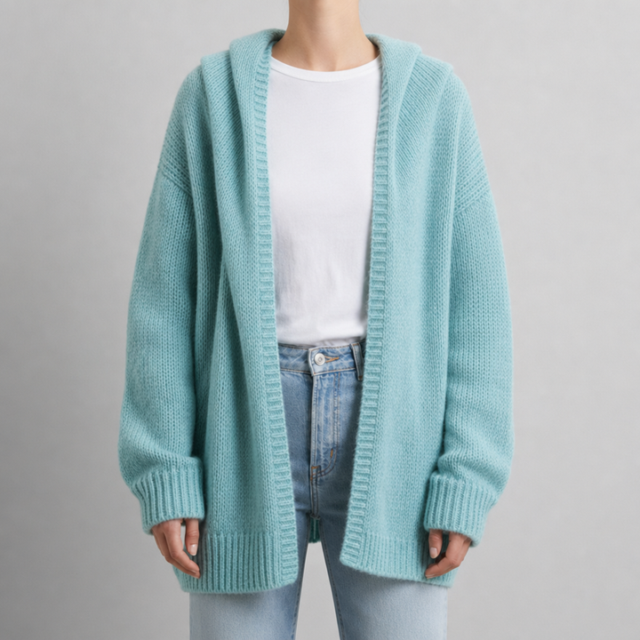 Women's Oversized Hooded Cardigan