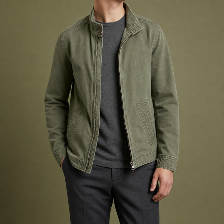 Men's Zip-Front Utility Jacket