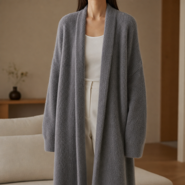 Women's Cozy Long Fluffy Cardigan
