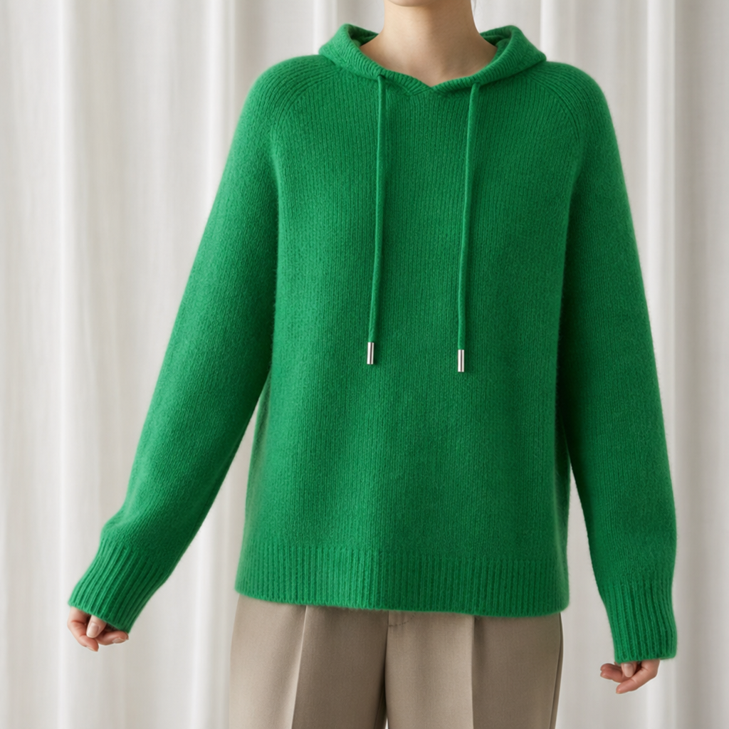 Women's Cashmere Knit Hoodie