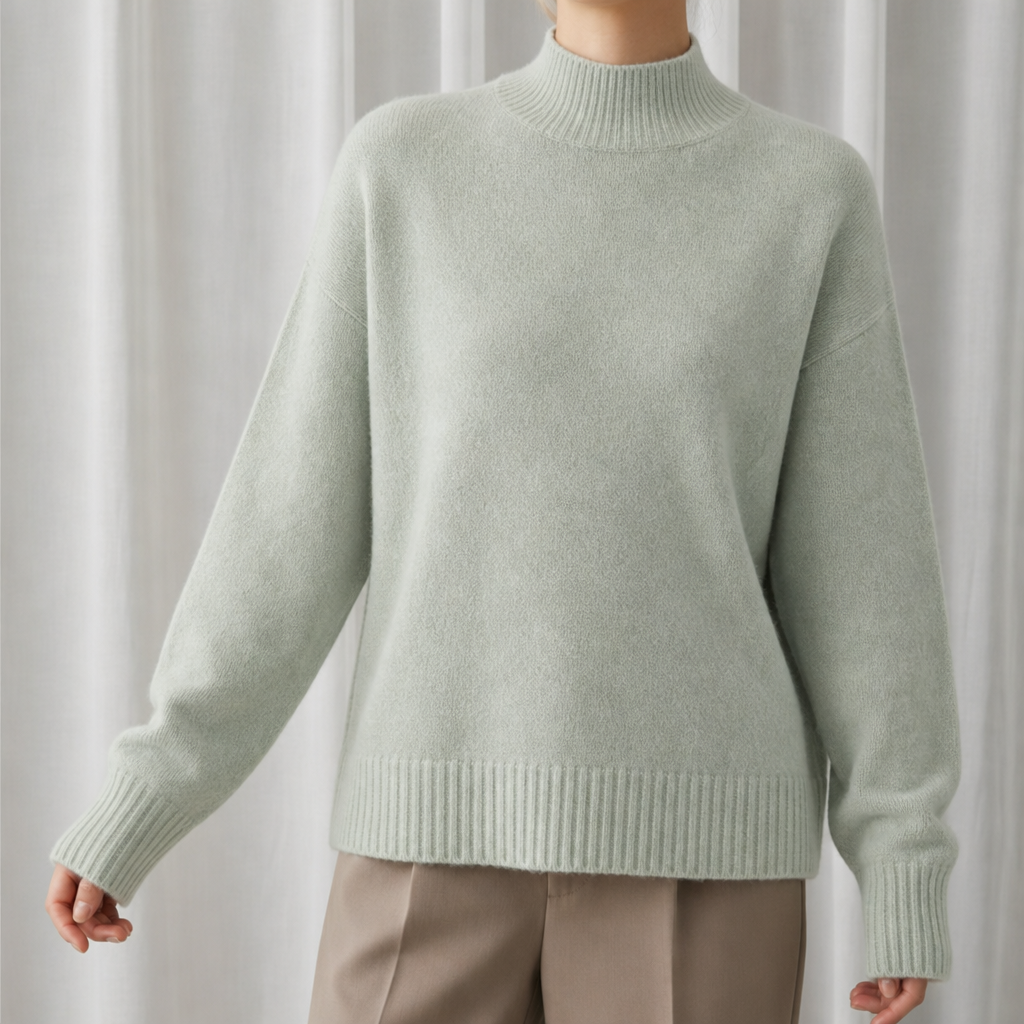 Women's Soft Mock Neck Sweater
