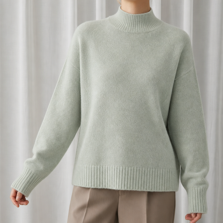 Women's Soft Mock Neck Sweater
