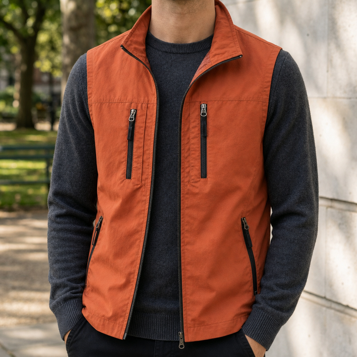 Men's Multi-Pocket Utility Vest