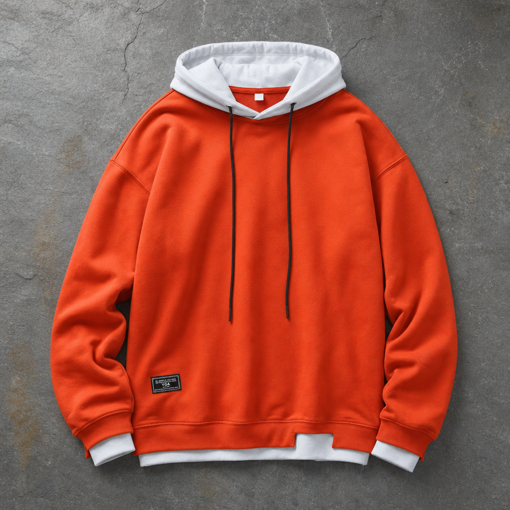 Women's Contrast Hood Pullover Hoodie