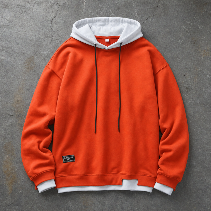 Women's Contrast Hood Pullover Hoodie
