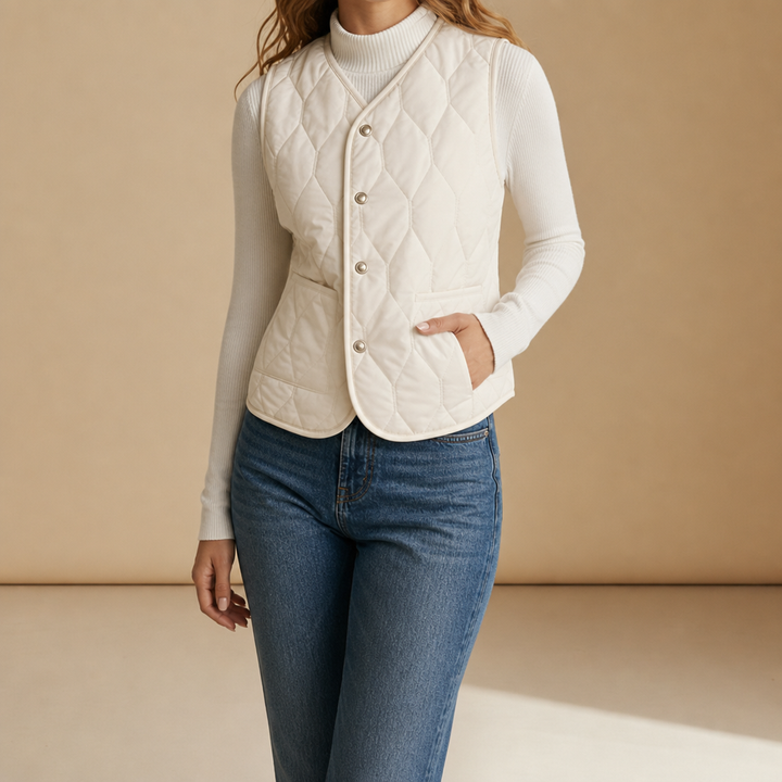 Women's Sherpa Lined Quilted Vest
