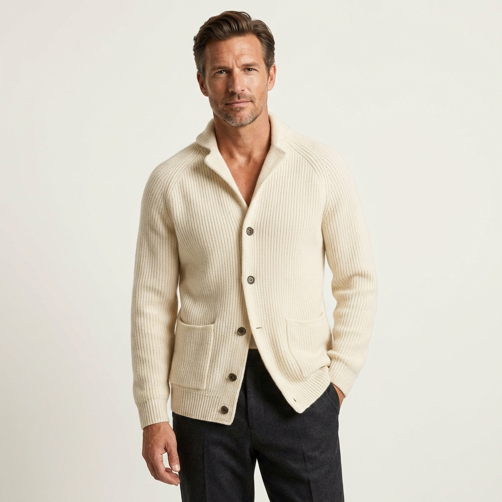 Men's Ribbed Wool Vest