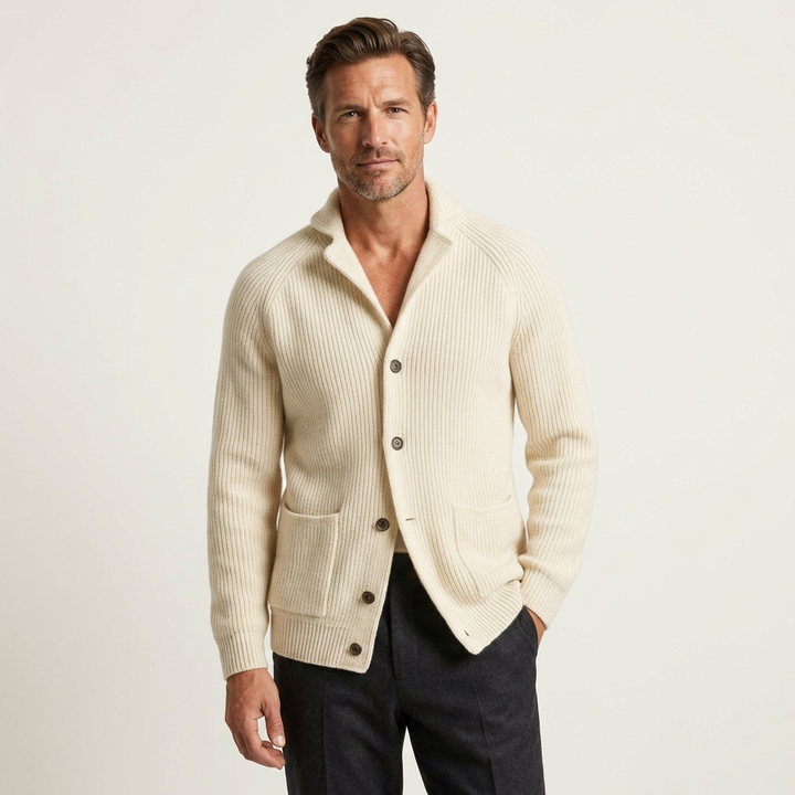 Men's Ribbed Wool Vest