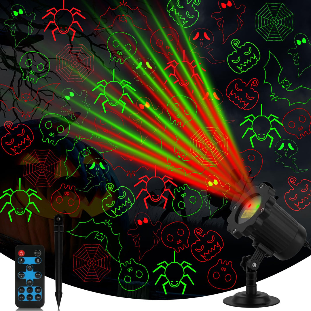 Halloween's Outdoor Laser Projector with Remote & Timer for Displays