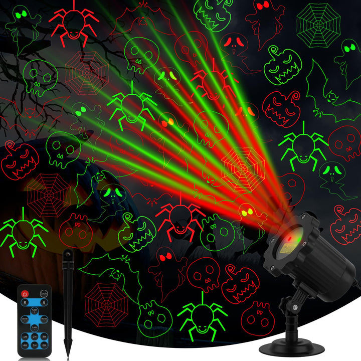 Halloween's Outdoor Laser Projector with Remote & Timer for Displays
