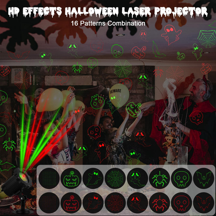 Halloween's Outdoor Laser Projector with Remote & Timer for Displays