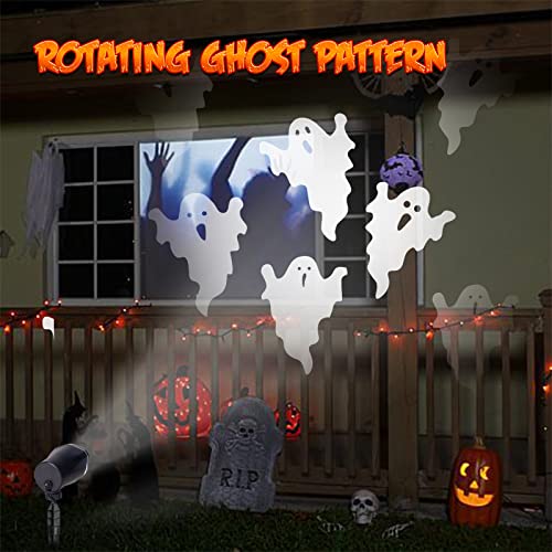 Halloween's 360-Degree Rotating Moving Ghost Projector