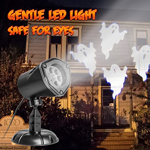 Halloween's 360-Degree Rotating Moving Ghost Projector