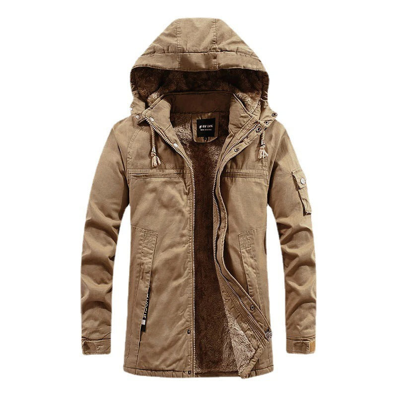 Men's Hooded Jacket with Sherpa Lining for Ultimate Comfort
