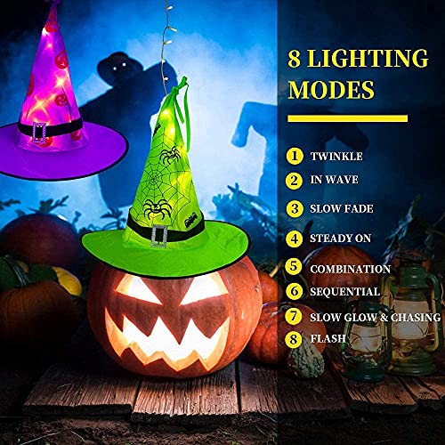 Halloween's Witch Hat String Lights 44ft with 104 Warm White LEDs