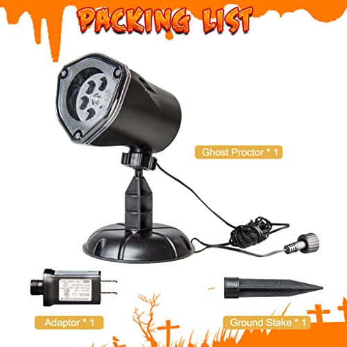 Halloween's 360-Degree Rotating Moving Ghost Projector