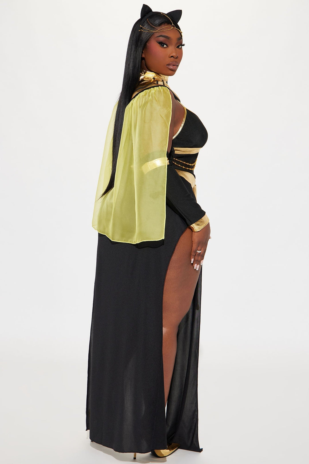 Halloween's Egyptian Queen Costume Set with Cape and Headpiece