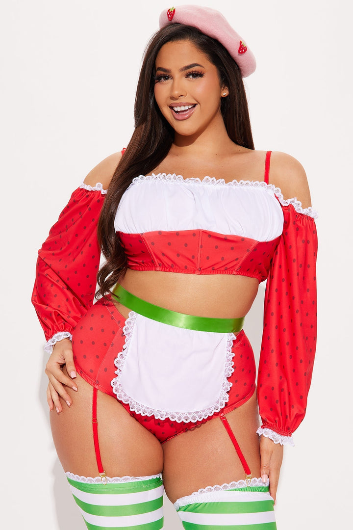 Halloween's Five Piece Baker Costume Set with Garter Panty & Hat