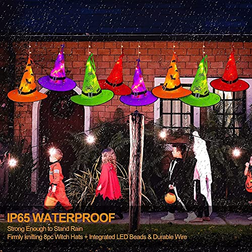 Halloween's Witch Hat String Lights 44ft with 104 Warm White LEDs