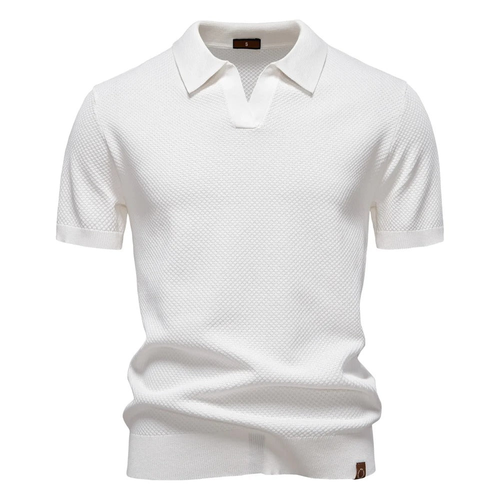 Men's Elegant Knitted Polo Shirt