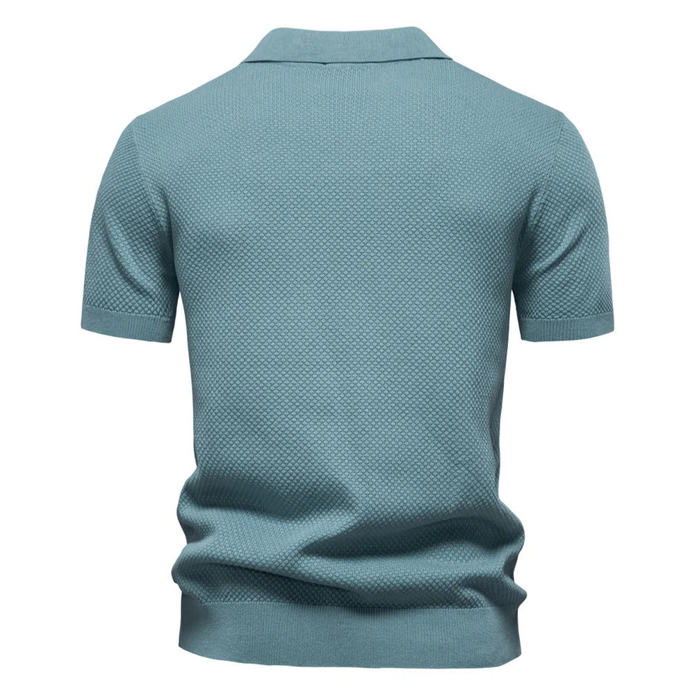Men's Elegant Knitted Polo Shirt