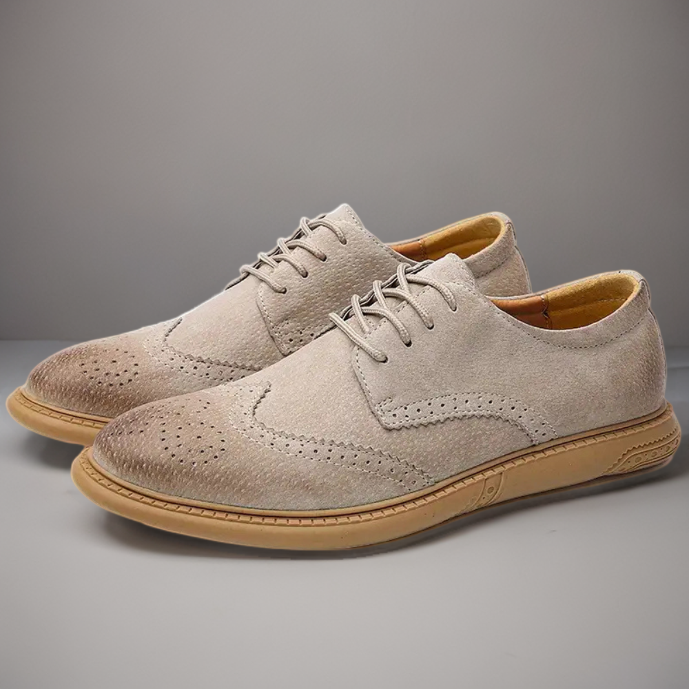 Men's breathable Oxford lace-up shoes for work and casual wear
