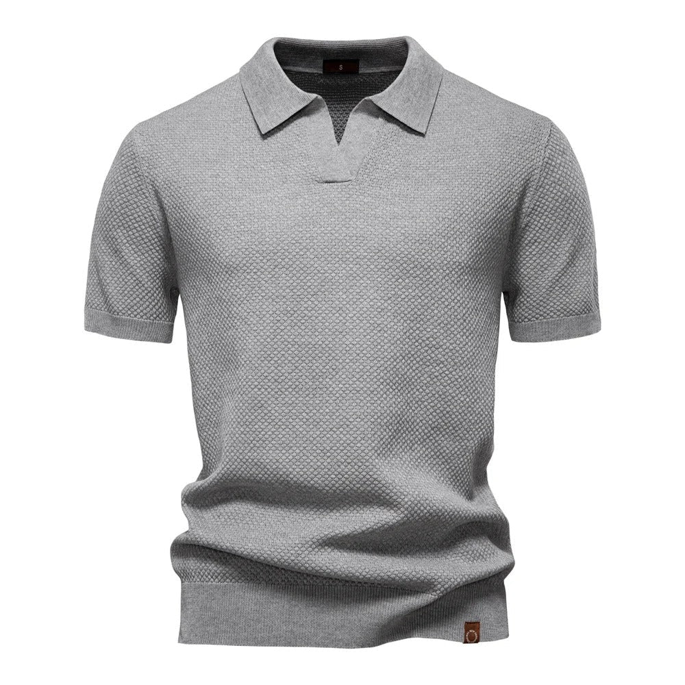 Men's Elegant Knitted Polo Shirt