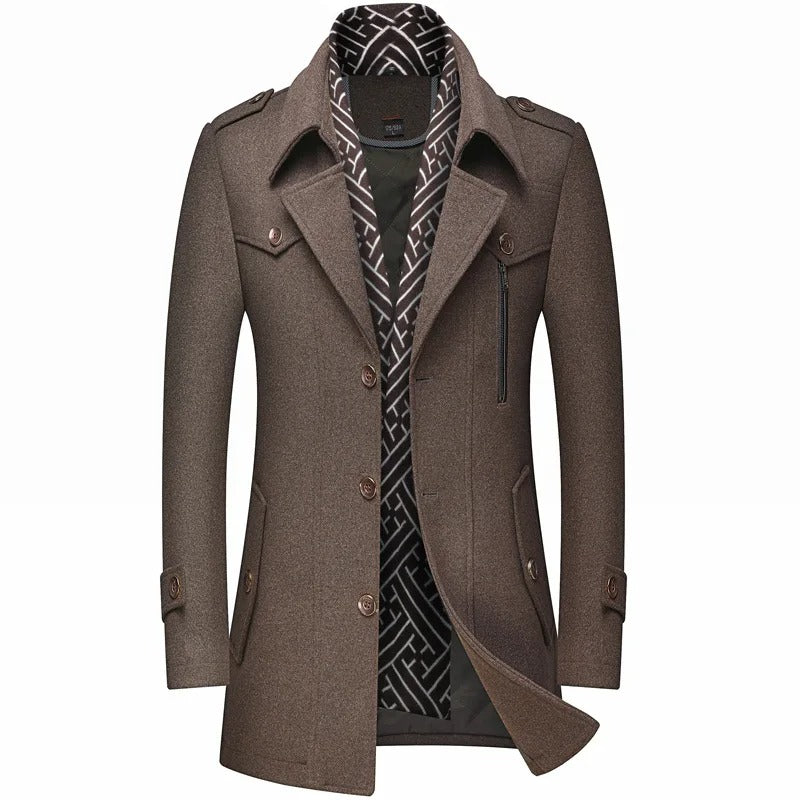 Men's wool coat for stylish warmth and comfort