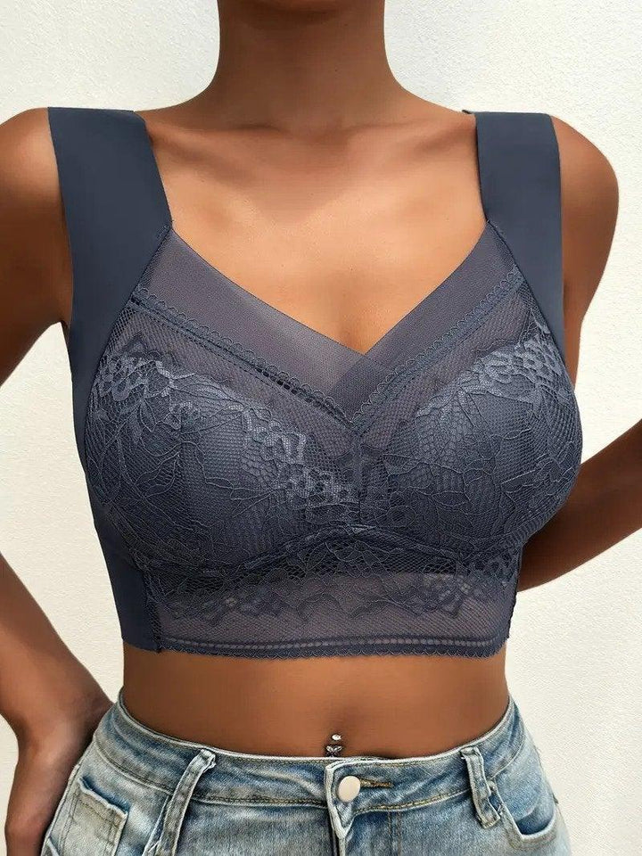 Women's Seamless Push-Up Lace Bralette