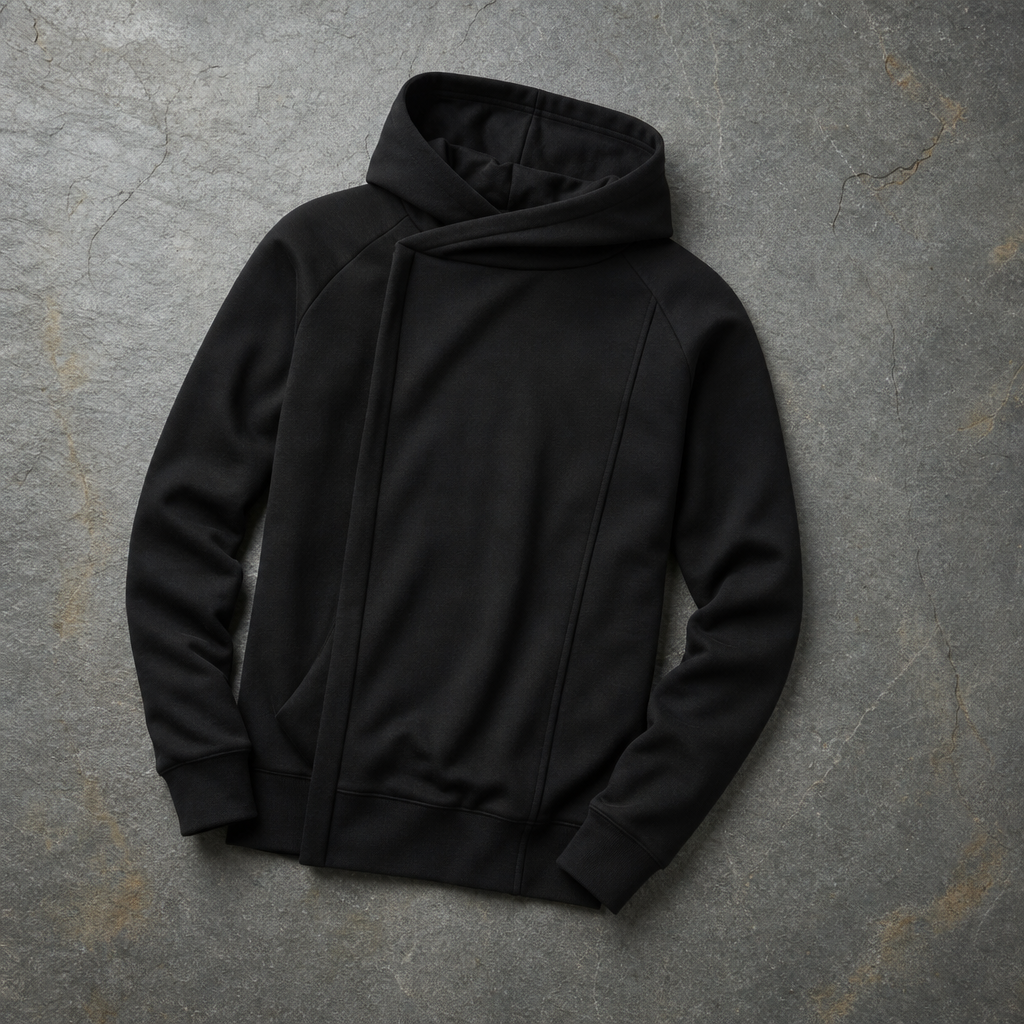 Men's Asymmetric Slim Fit Hoodie