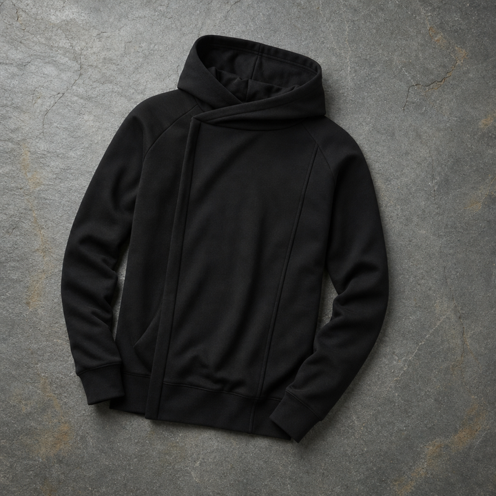 Men's Asymmetric Slim Fit Hoodie