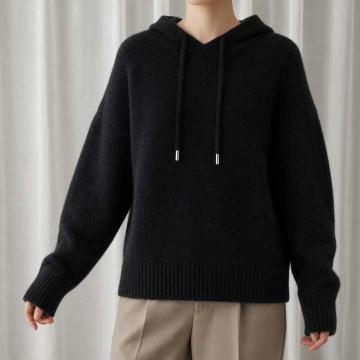 Women's Cashmere Knit Hoodie