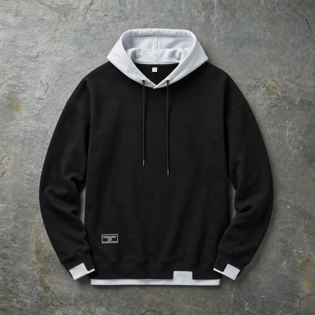 Women's Contrast Hood Pullover Hoodie