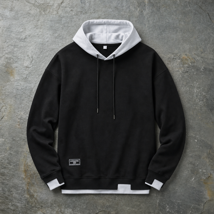 Women's Contrast Hood Pullover Hoodie