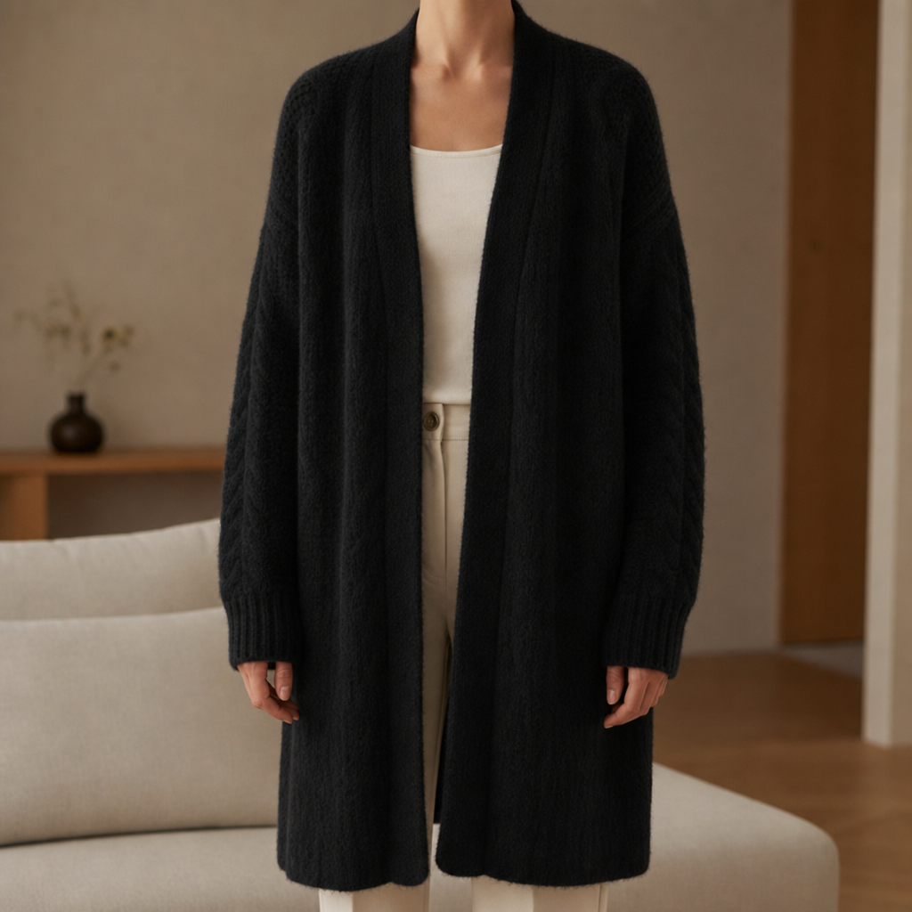 Women's Cozy Long Fluffy Cardigan