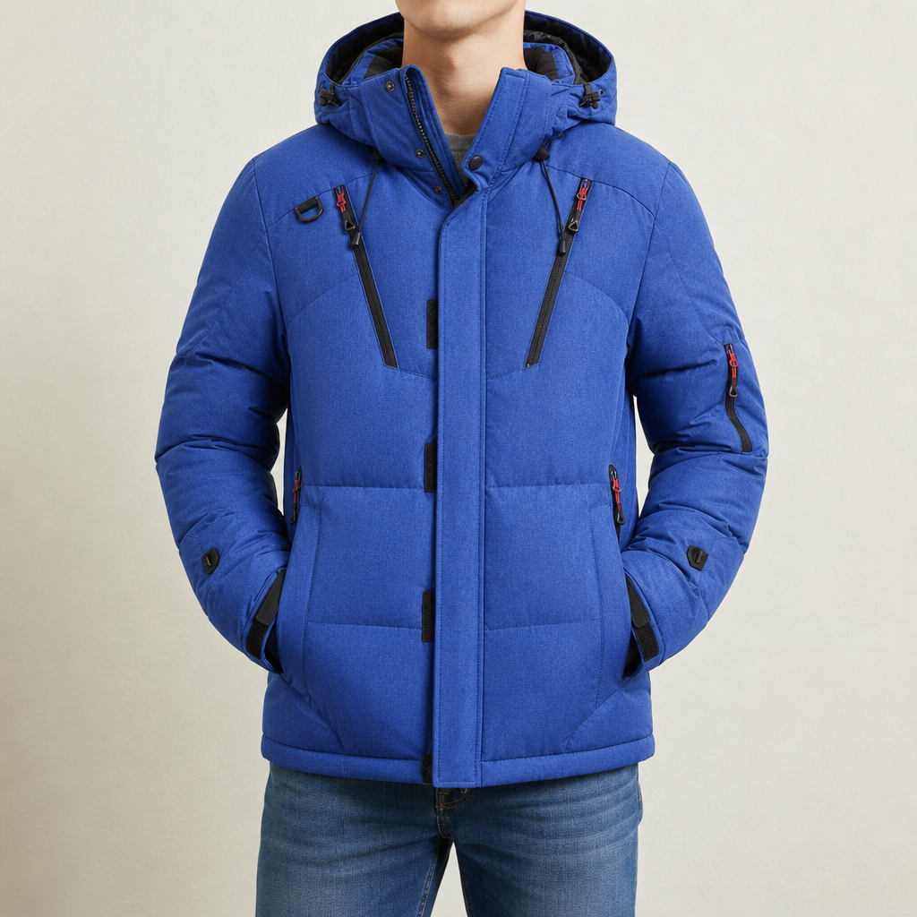 Men's Hooded Down Puffer Jacket