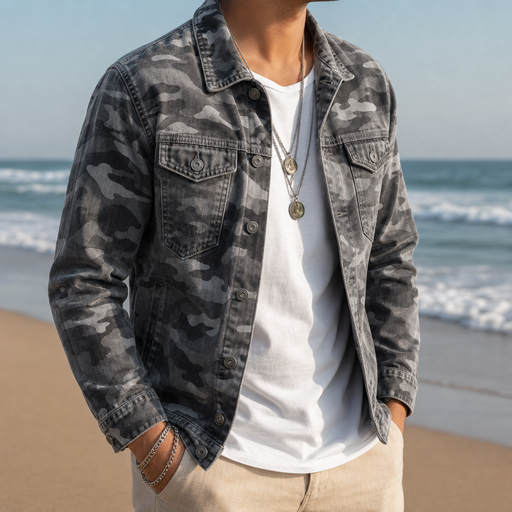 Men's Camo Canvas Jacket