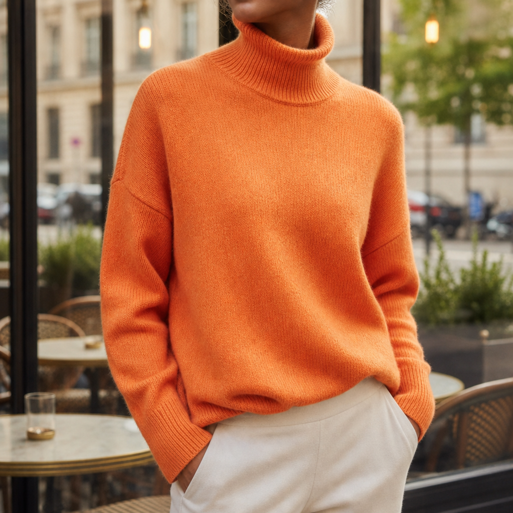 Women's Oversized Turtleneck Sweater