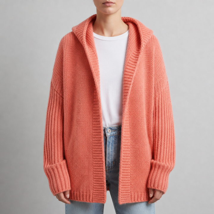 Women's Oversized Hooded Cardigan