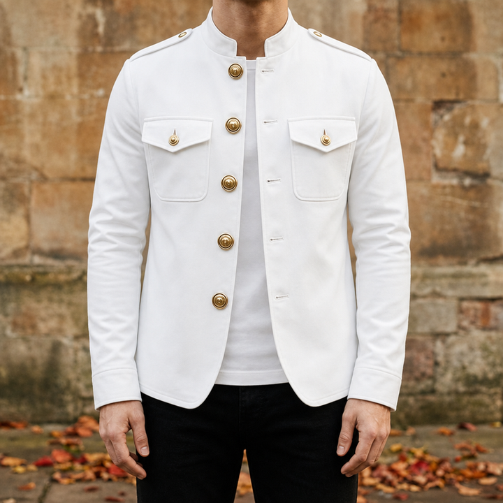 Men's Military Button Jacket