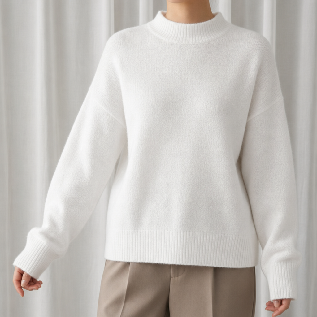 Women's Soft Mock Neck Sweater
