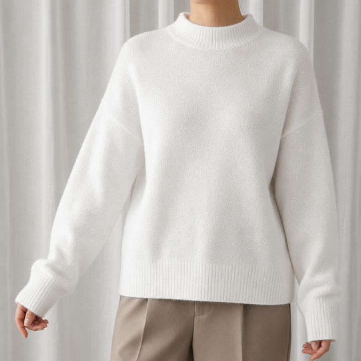 Women's Soft Mock Neck Sweater