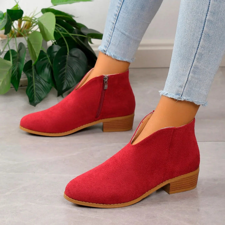 Women's Stylish Suede Ankle Booties
