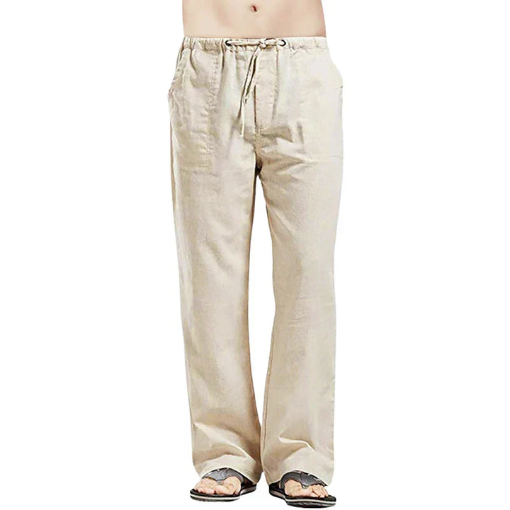 Men's Breathable Linen Pants with Oversized Fit