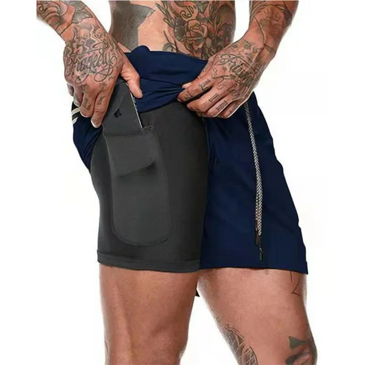 Men's 2-in-1 Sport Shorts – Designed for Performance and Comfort
