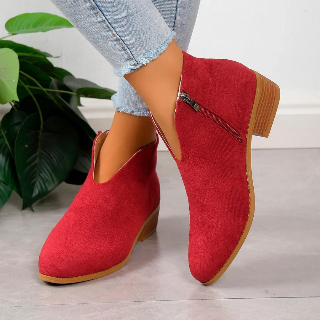 Women's Stylish Suede Ankle Booties