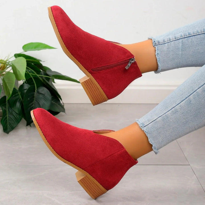 Women's Stylish Suede Ankle Booties
