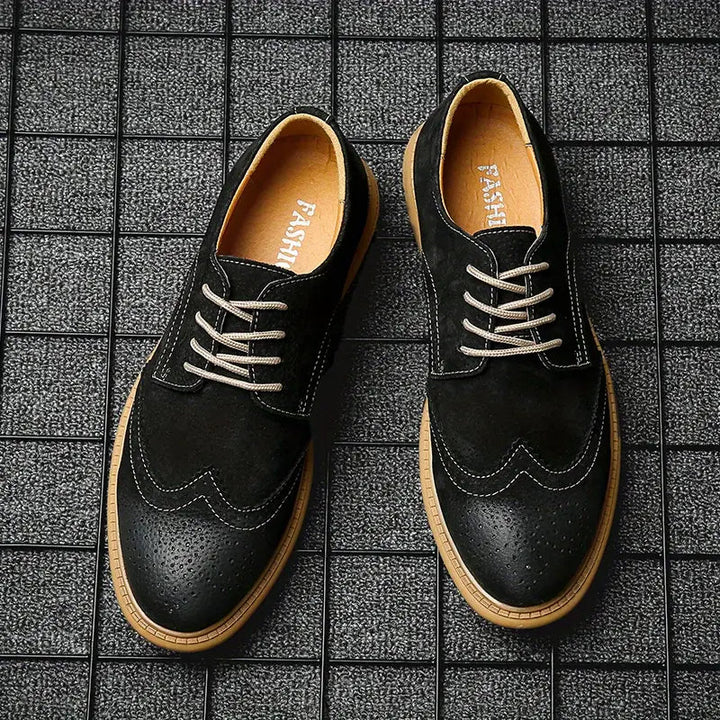 Men's breathable Oxford lace-up shoes for work and casual wear