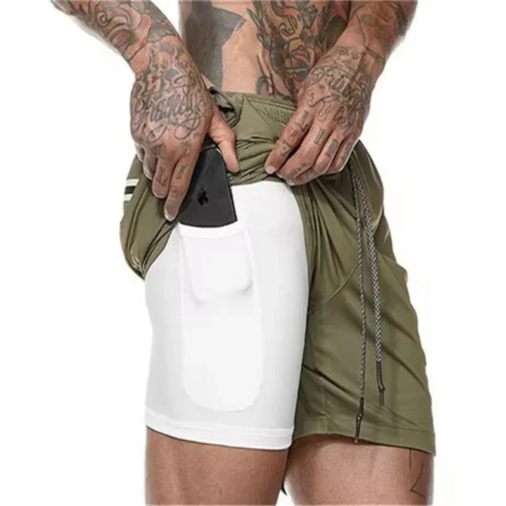 Men's 2-in-1 Sport Shorts – Designed for Performance and Comfort